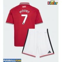 Manchester United Mason Mount #7 Heimtrikotsatz Kinder 2026-27 Kurzarm (+ Kurze Hosen)